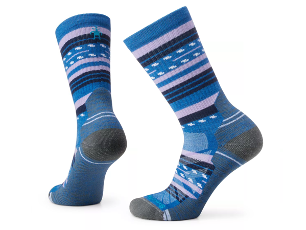 Smartwool Women's Hike Light Cushion Margarita Crew Socks: Laguna Blue